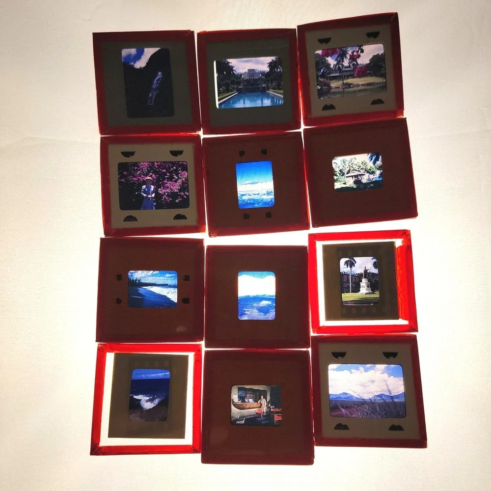 Vintage 1950s 1960s Hawaii 35mm Slides Lot Military Stationed Travel History